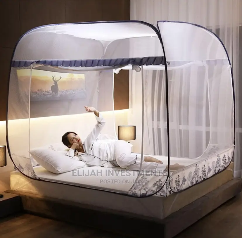 Folding Self Standing Mosquito Net Bed Canopy