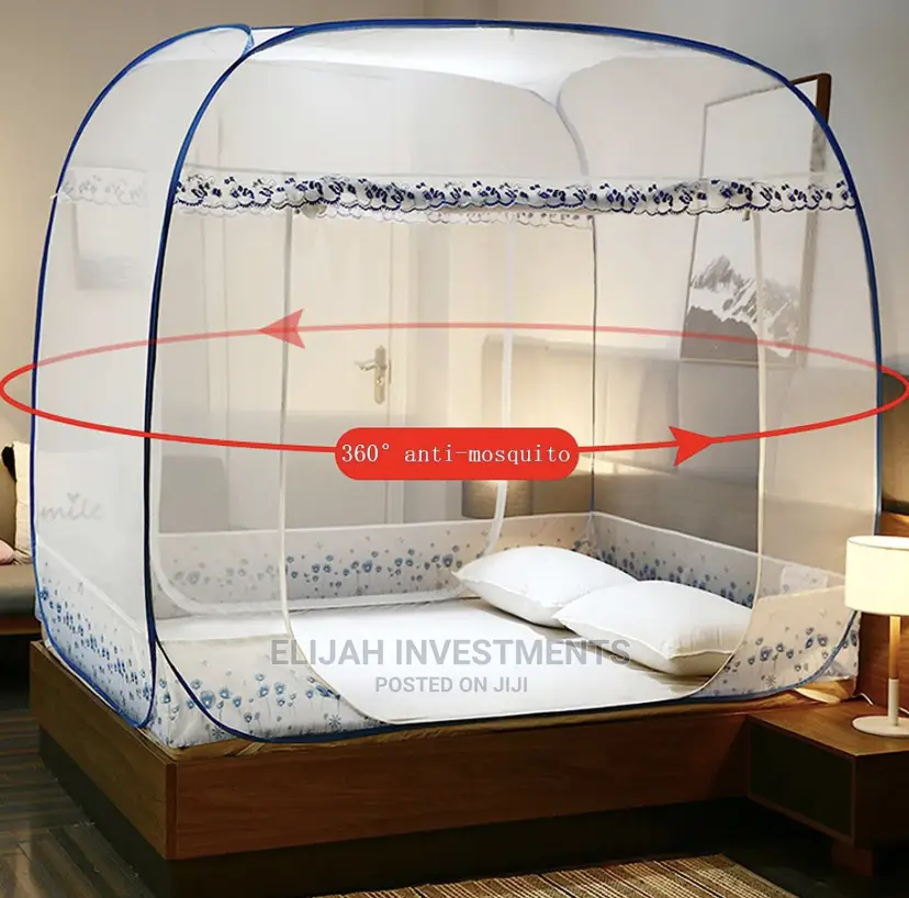 Folding Self Standing Mosquito Net Bed Canopy
