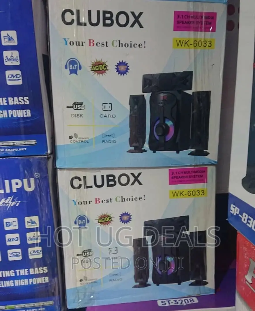 CLUBOX 3.1 Bluetooth, Fm, USB Port,Remote Speaker Woofer