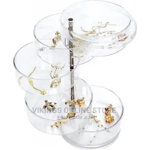 Rotating Jewelry Box Earrings Hair Ring Storage Rack