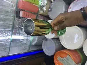 Classic Goldlike Wine Glasses