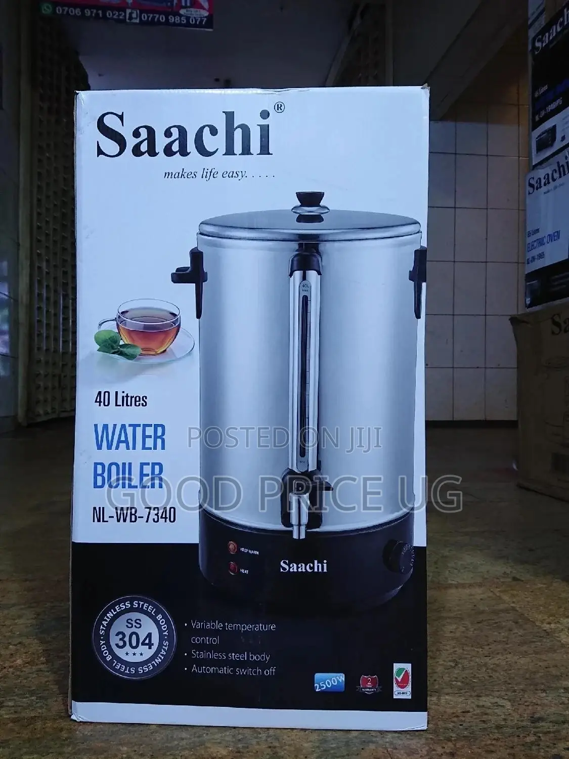 40 Litres Saachi Water Boiler With 2 Years Warranty.