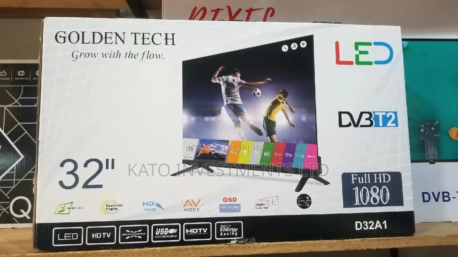 Golden Tech 32 Inches Frameless TV