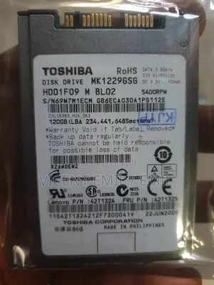 Sata Harddrive 1.8inch 120GB