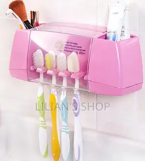 Plastic Toothbrush Toothpaste Holder