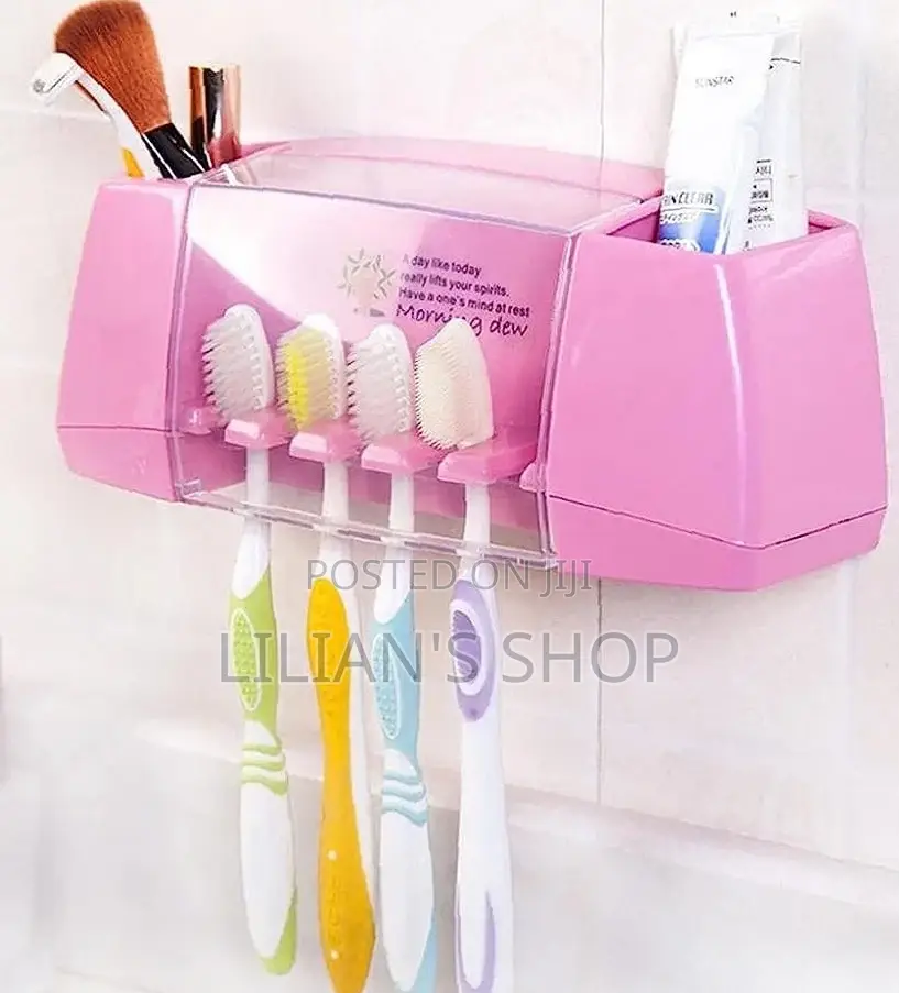 Plastic Toothbrush Toothpaste Holder