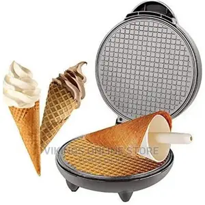 Photo - Electric Waffle, Ice Cream Cone Maker , Egg Rolls Baking Pan