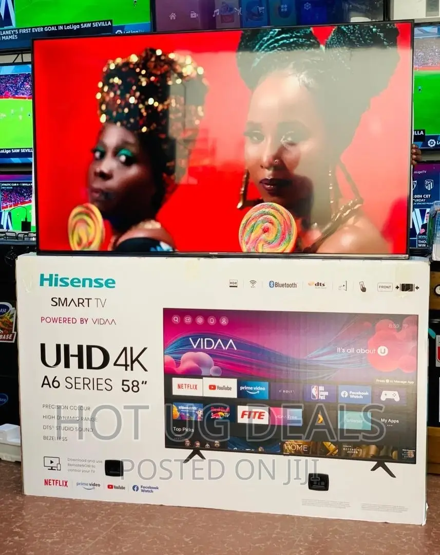 Hisense 58inch Ultra Hd Hdr Smart Tv With Bluetooth-black