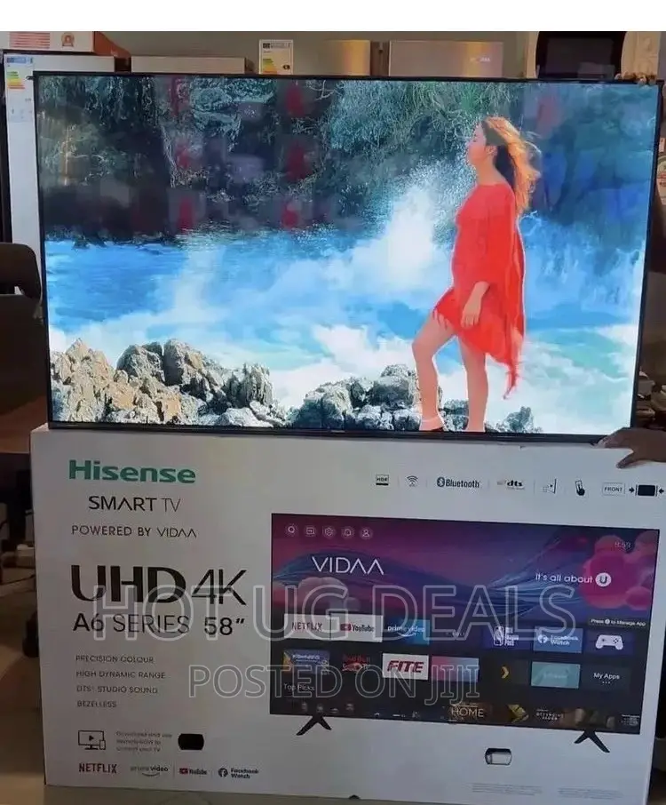 Hisense 58inch Ultra Hd Hdr Smart Tv With Bluetooth-black