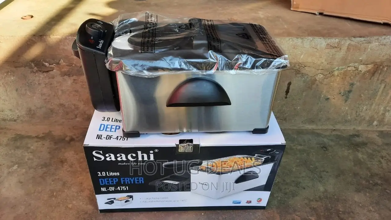 Saachi 3.0 Litres Electric Deep Fryer – Silver, Black