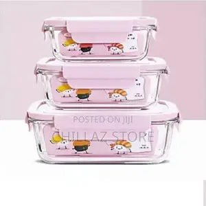 3pcd Glass Food Containers.