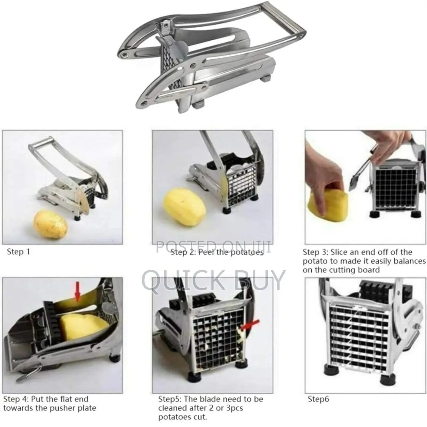 Stainless Steel Potato Chips Cutter / French Cutter