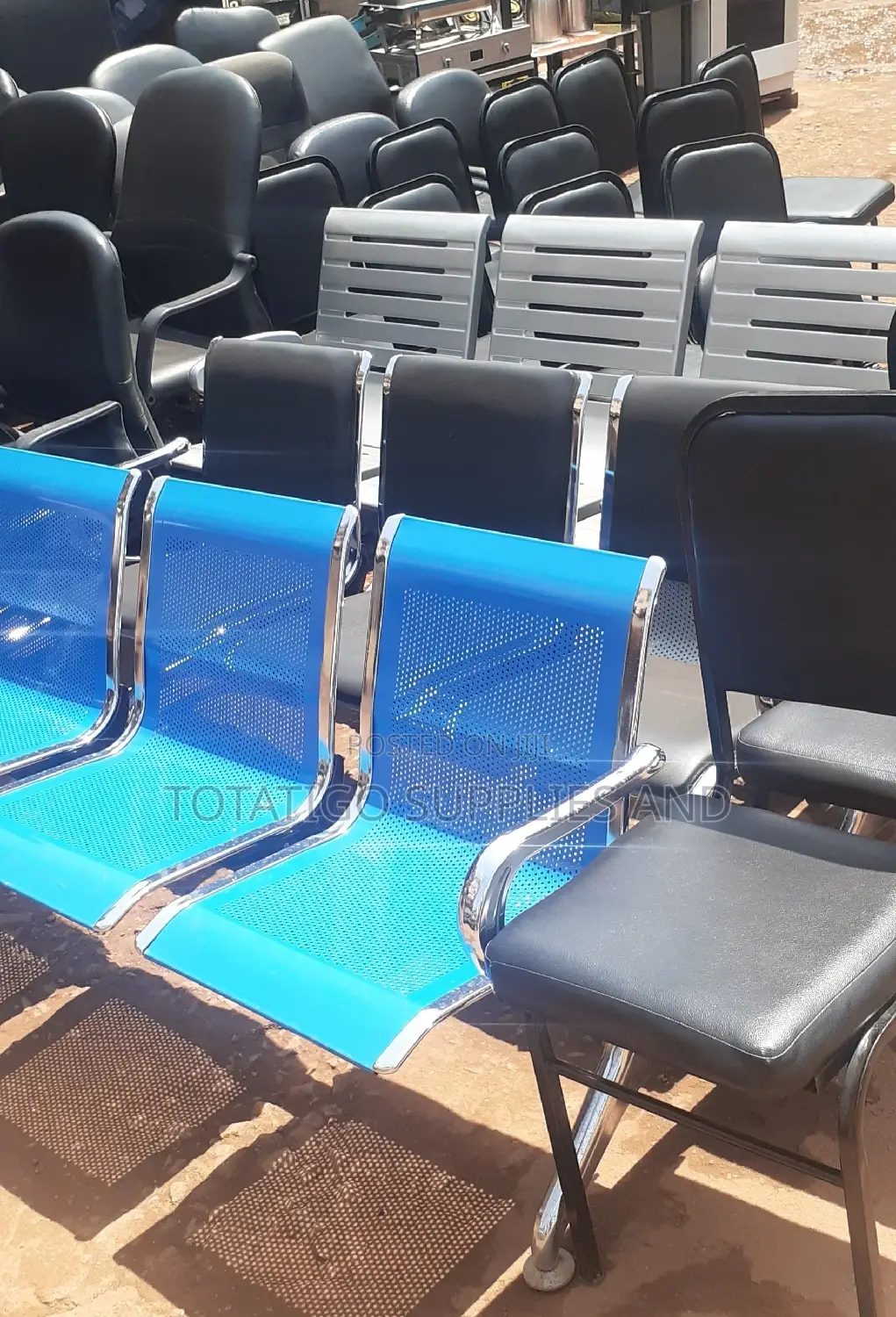 3 Seater Metalic Waiting Chair