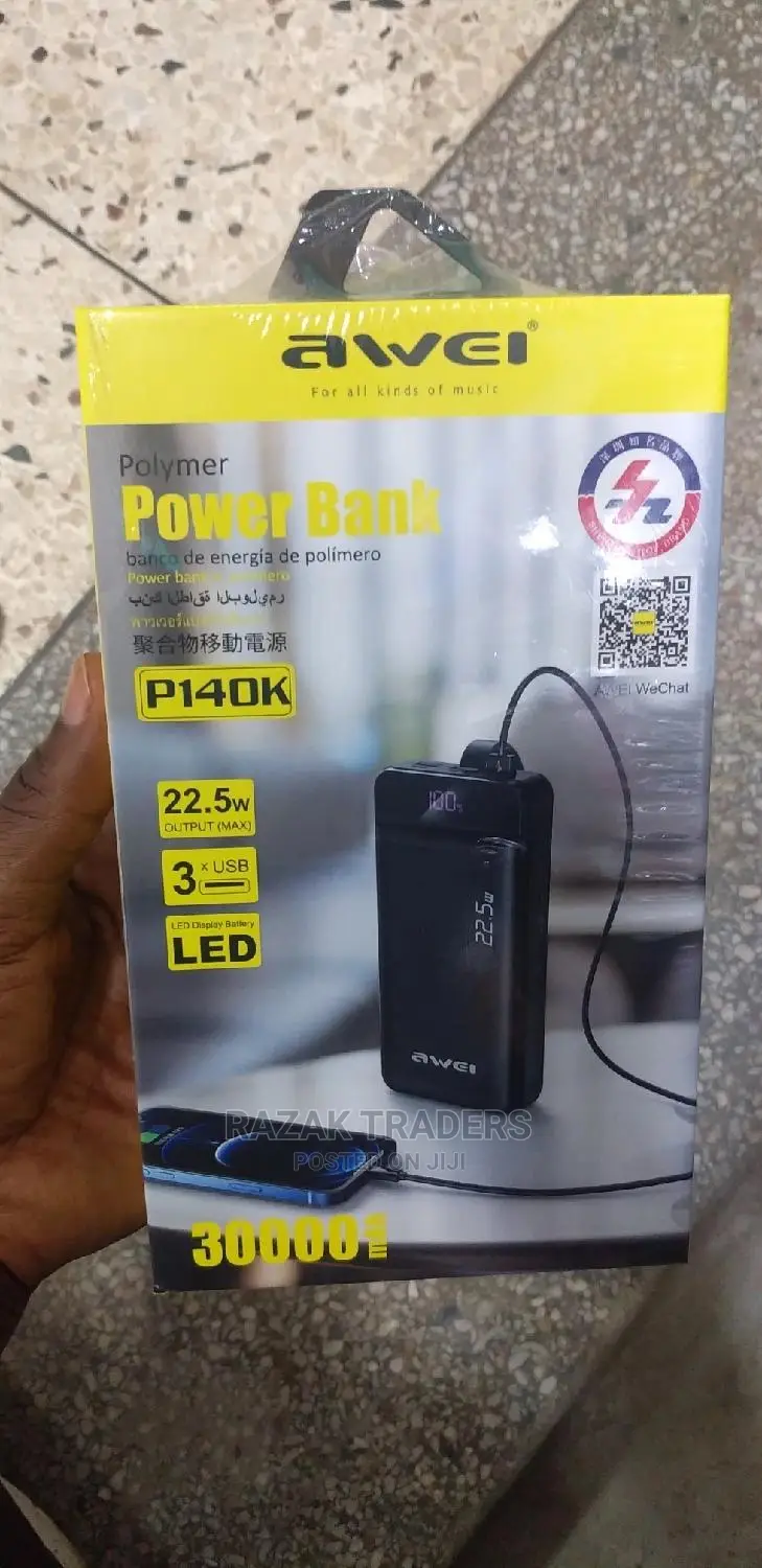 Awei USB Power Bank 30000 Mah