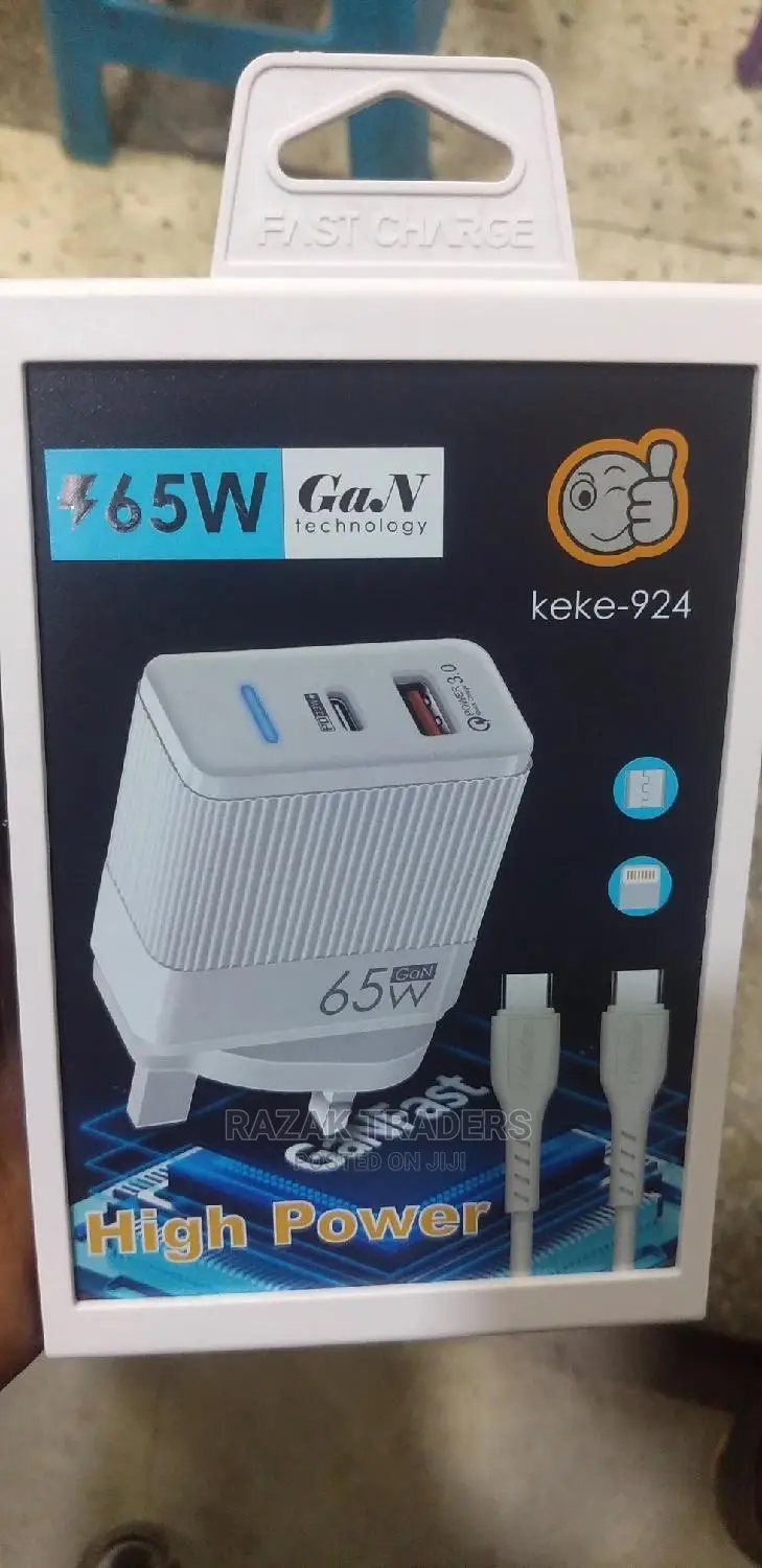 65W Charger Quick Charge Fast Phone Wall Charger Adapter