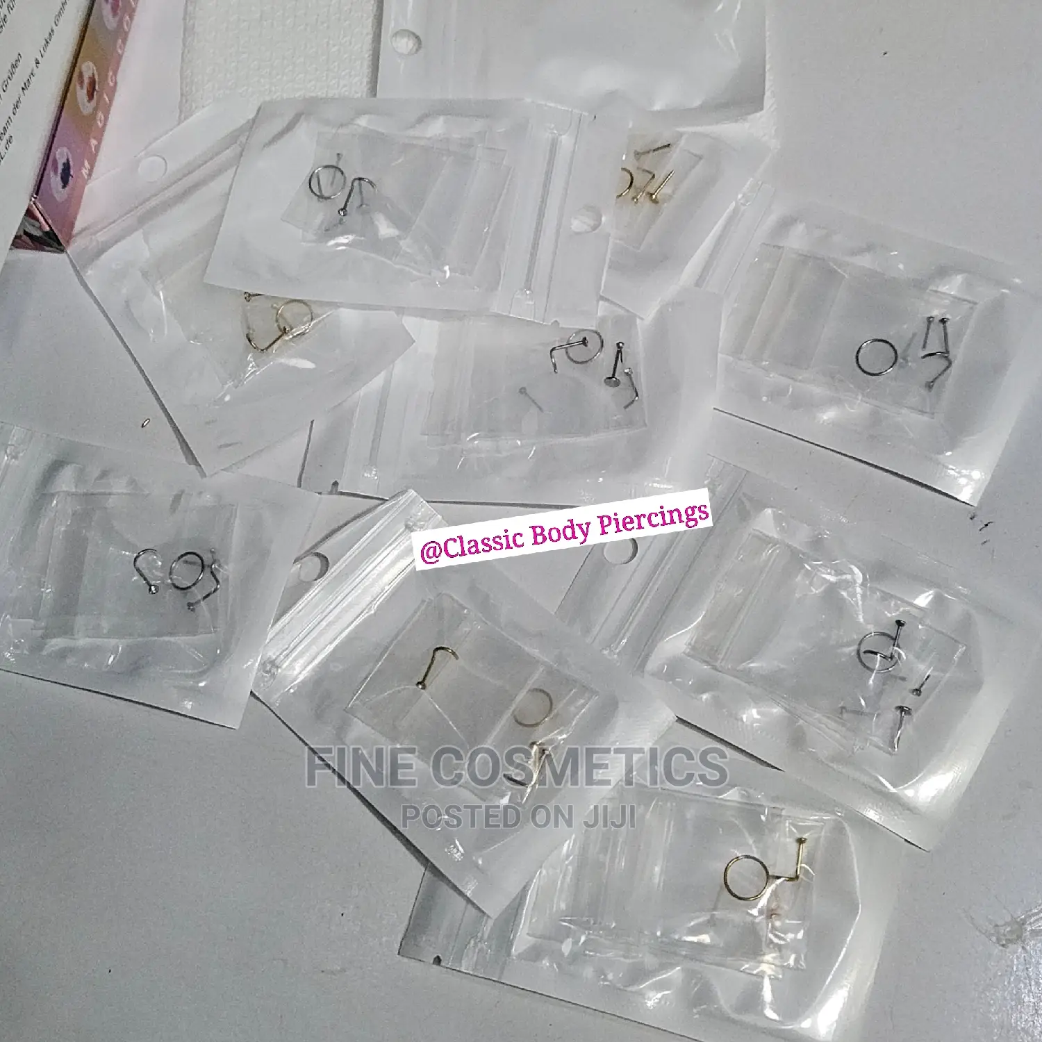 5pcs Nose Pin Pack Quality Nose Stud Nosering Nostril Jewelr