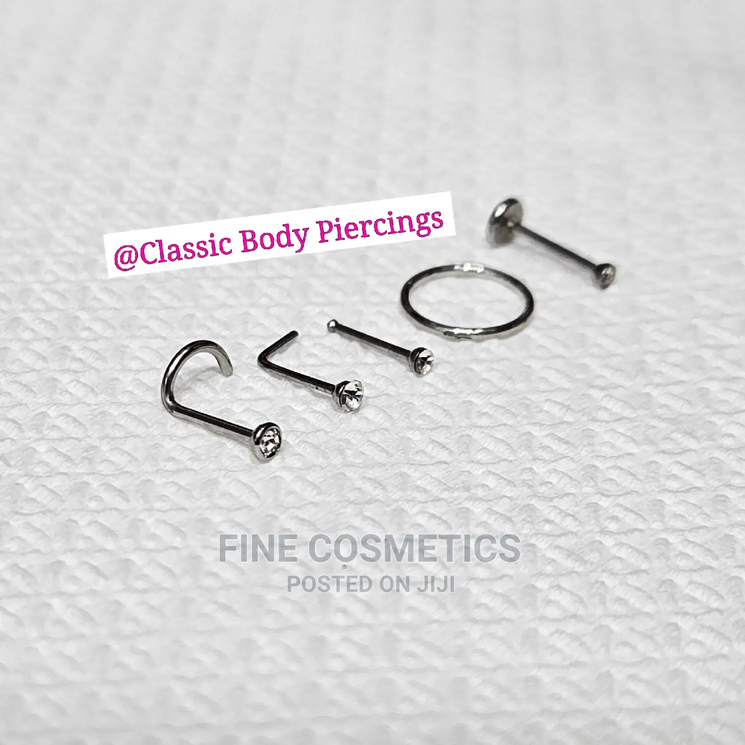 5pcs Nose Pin Pack Quality Nose Stud Nosering Nostril Jewelr