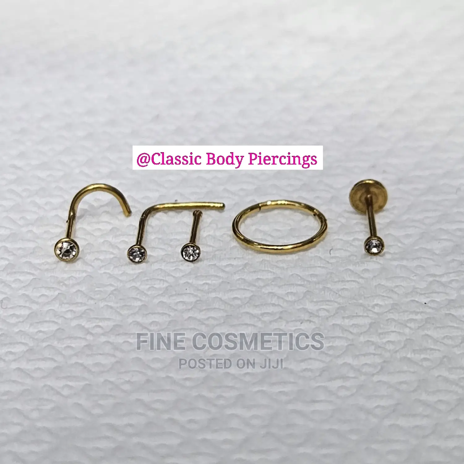 5pcs Nose Pin Pack Quality Nose Stud Nosering Nostril Jewelr