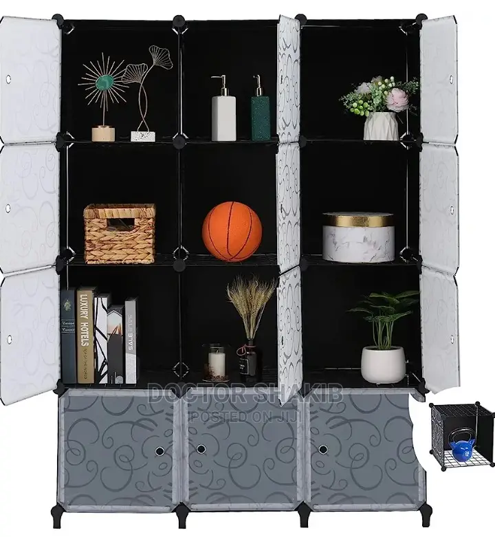 3 Column Plastic Wardrobe