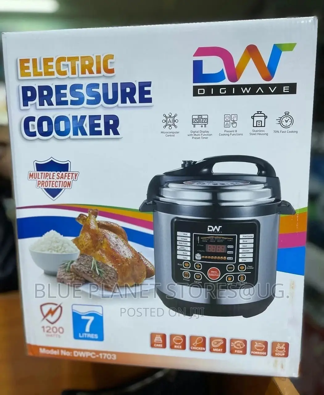 Digiwave (DW) 7L Digital Electric Multi-Cook Pressure Cooker