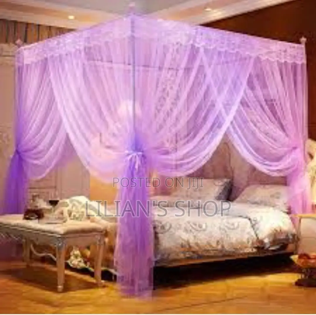 High Quality 4 Stands Mosquito Net With Strong Poles