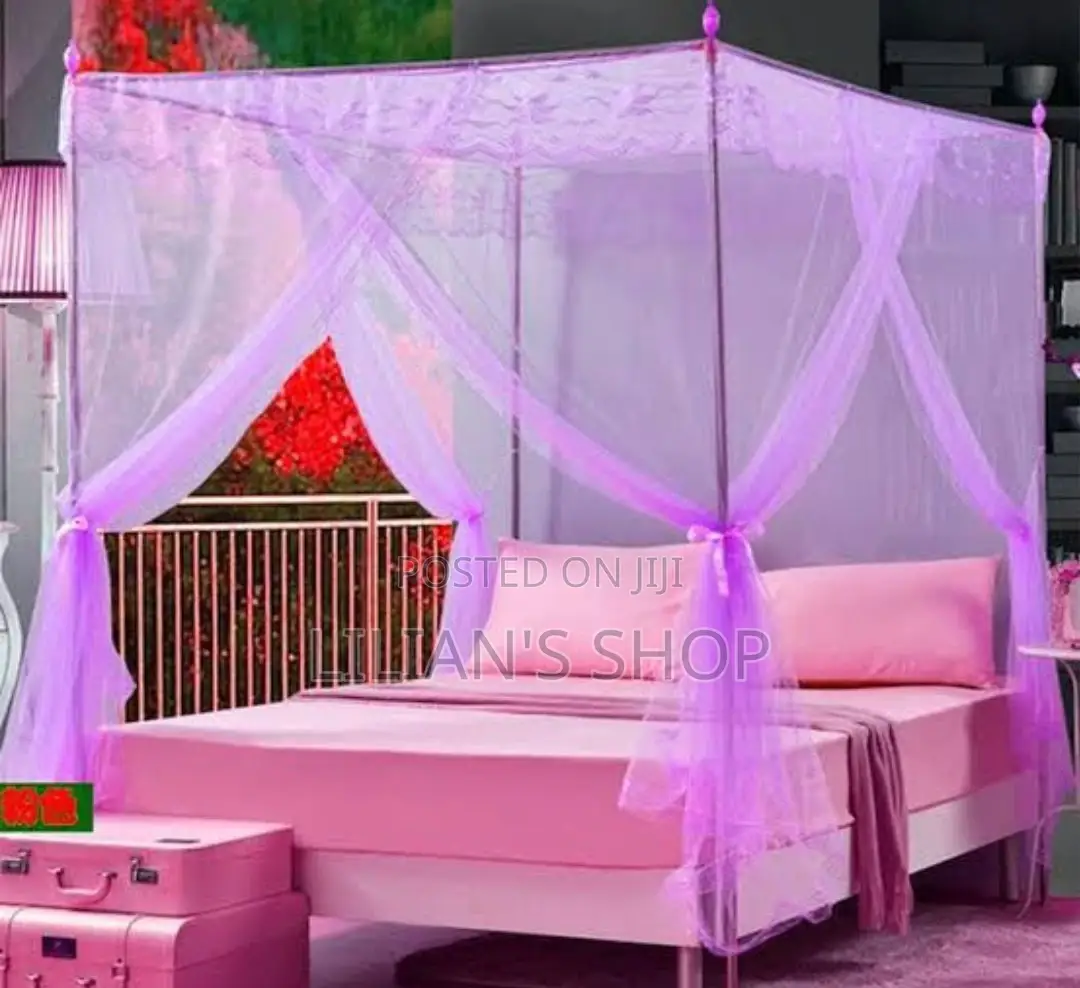 High Quality 4 Stands Mosquito Net With Strong Poles