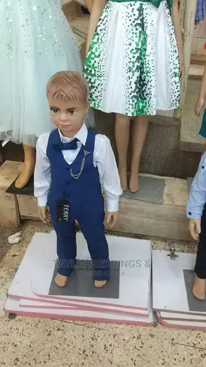 Dark Blue and Sky Blue Kids Suit