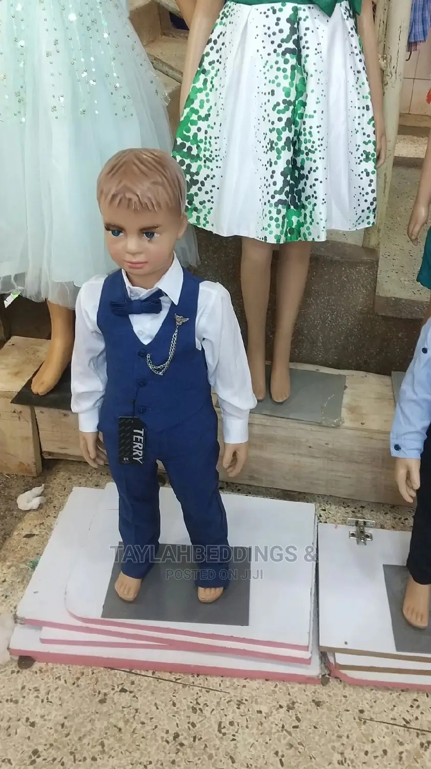 Dark Blue and Sky Blue Kids Suit