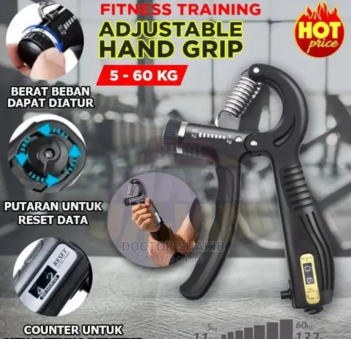 5-60kg Adjustable Heavy Duty Hand Grip Trainer