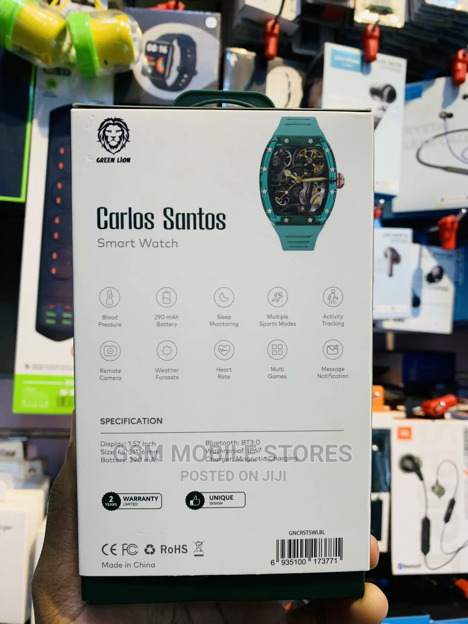 Green Lion Carlos Santos Smartwatch 15 Days Battery