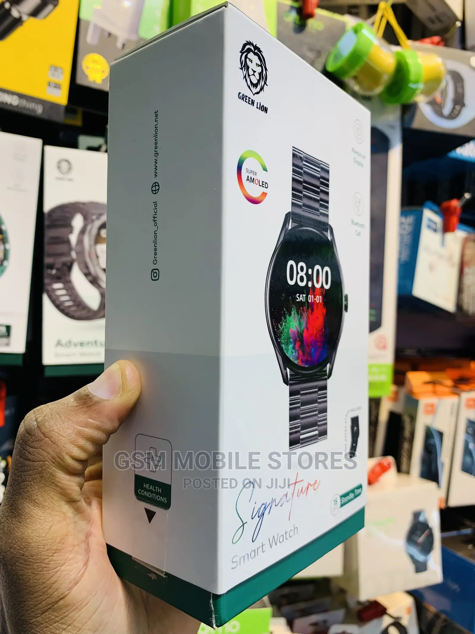 Green Lion Signature 1.43”AMOLED BT Call, Voice Assistant