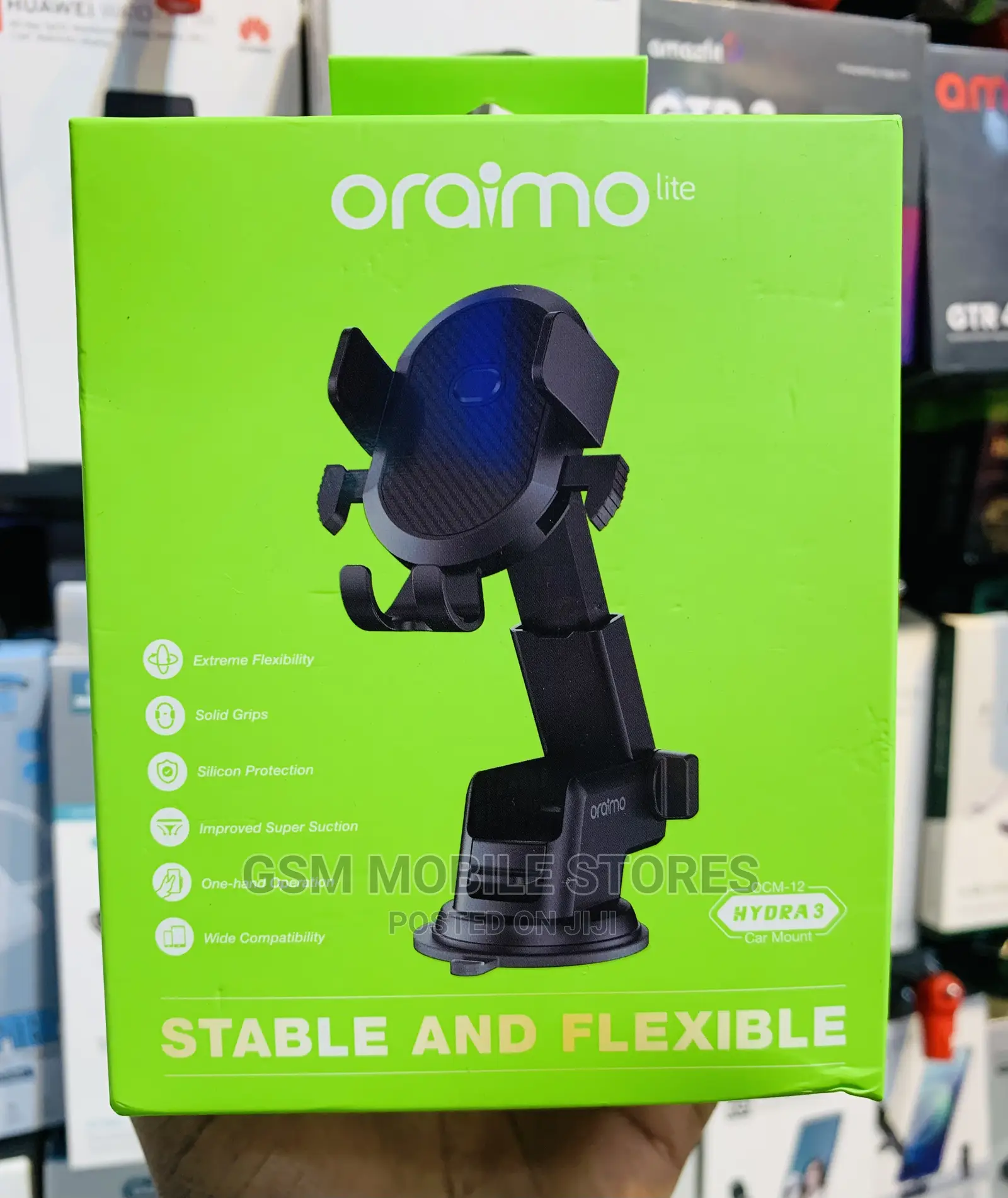 Oraimo Hydra 3 Stable Safe Car Mount Universal Phone Holder