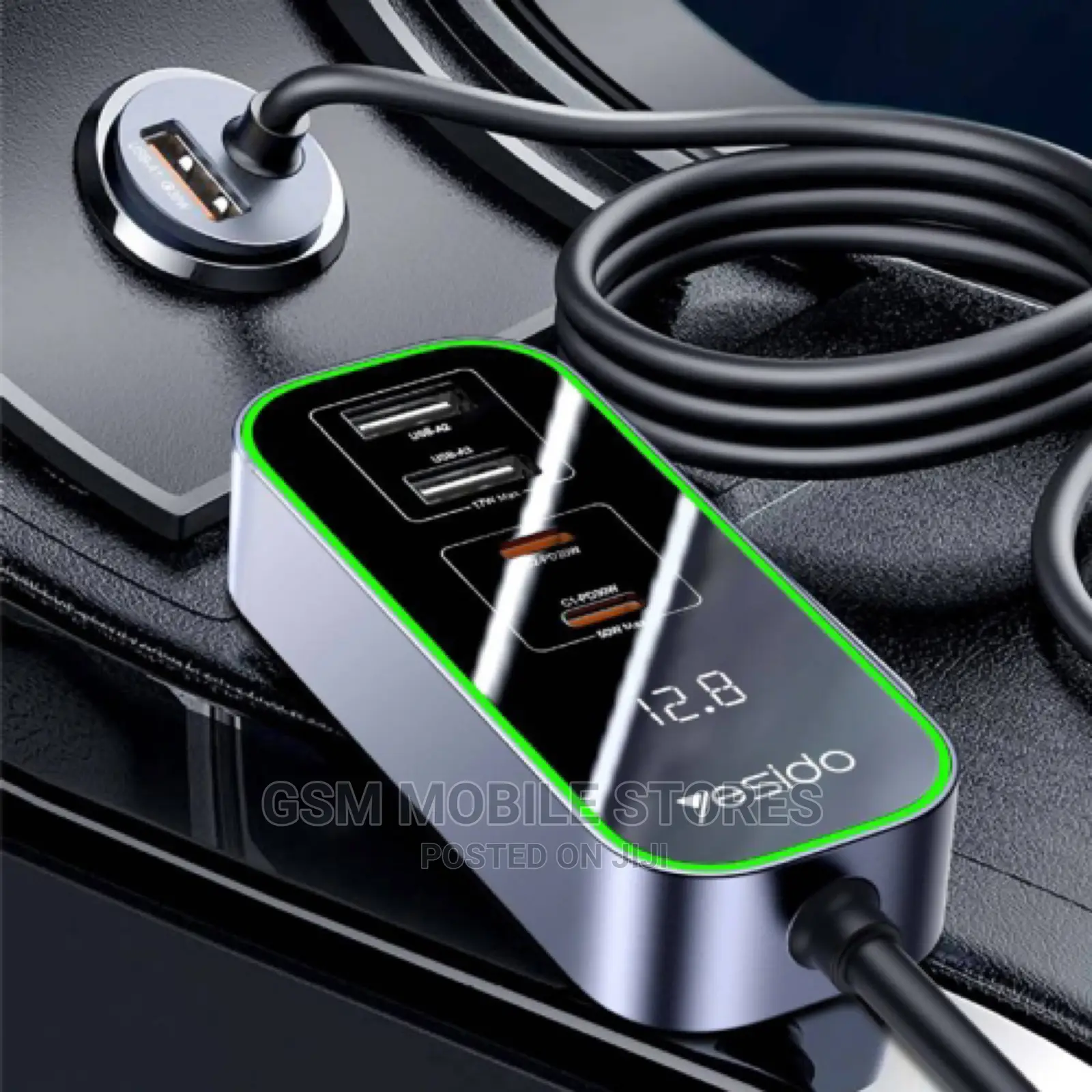 Yesido Y53 QC3.0 Car Charger 97W Five Ports Fast Charged
