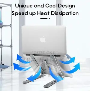Foldable 6 Adjustable Heights Laptop Stand