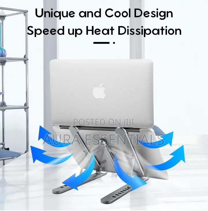 Foldable 6 Adjustable Heights Laptop Stand