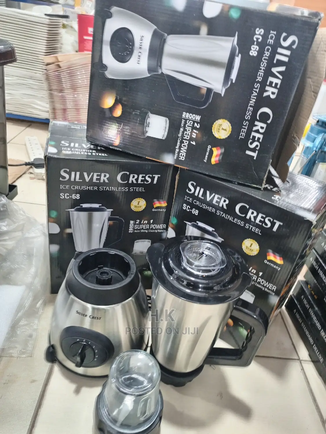 2in 1 Ice Crusher Silver Crest Blender