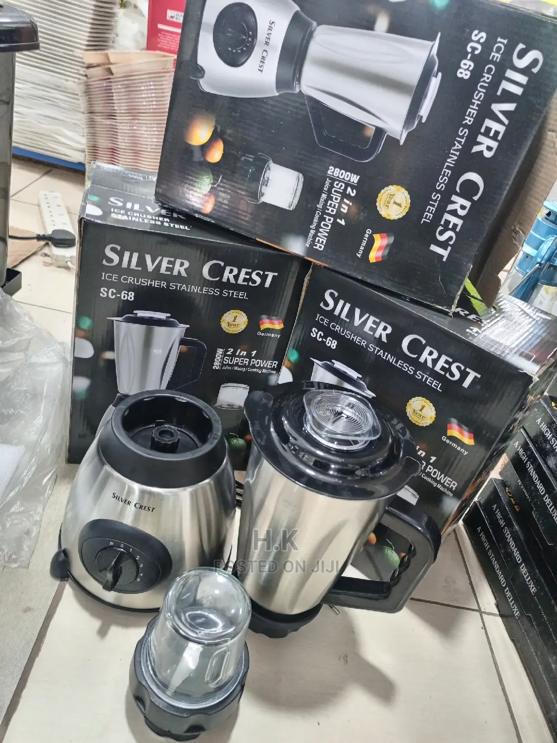 2in 1 Ice Crusher Silver Crest Blender
