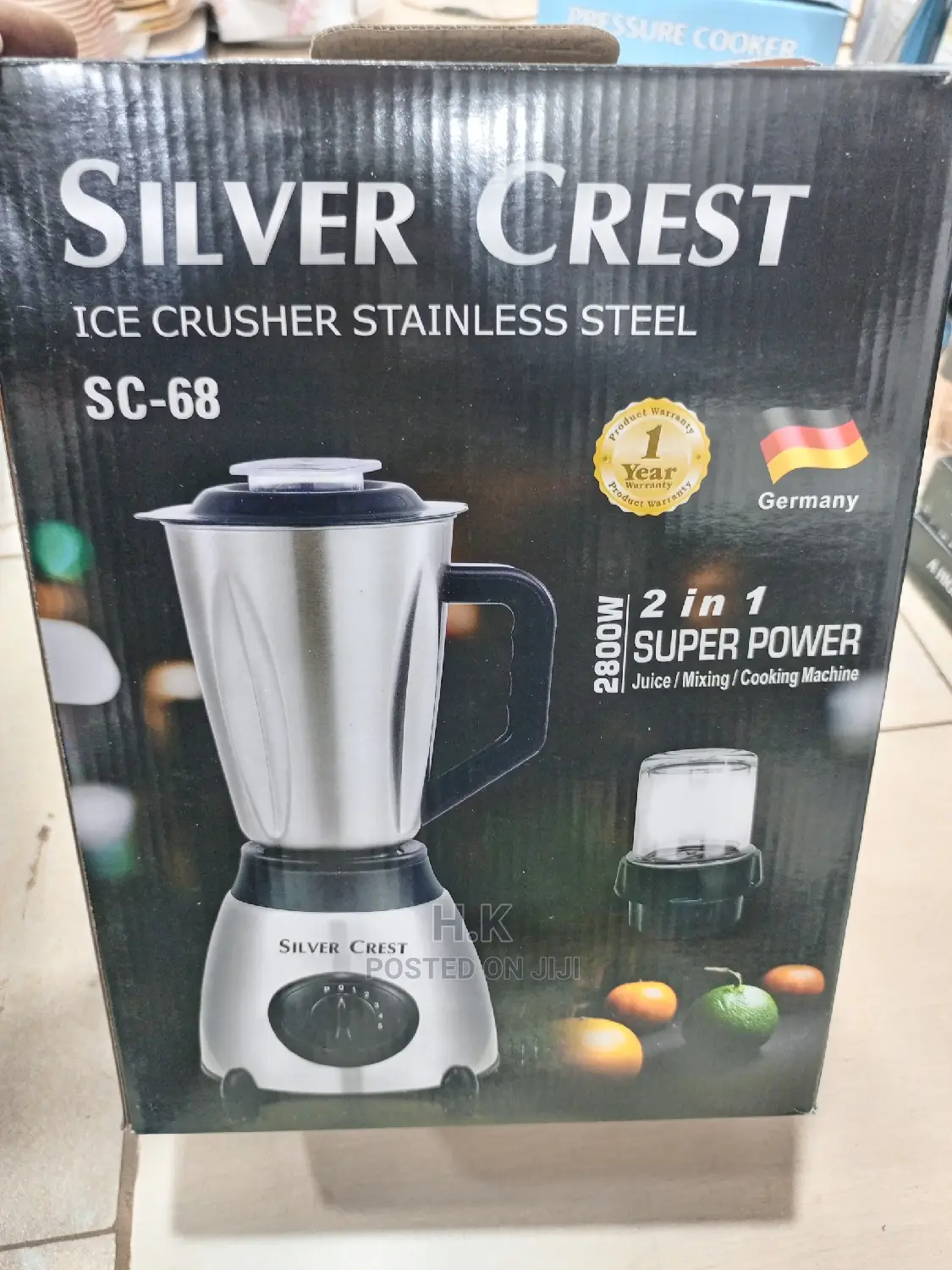 2in 1 Ice Crusher Silver Crest Blender