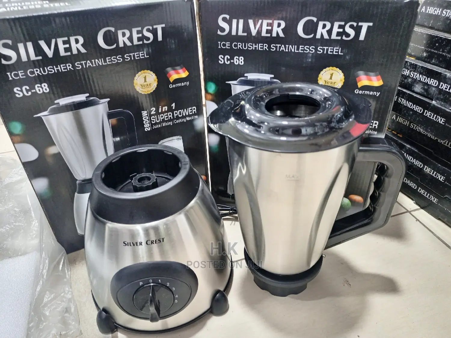 2in 1 Ice Crusher Silver Crest Blender