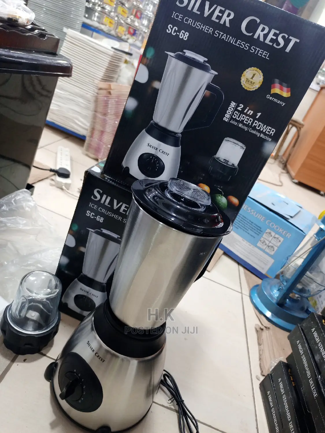 2in 1 Ice Crusher Silver Crest Blender