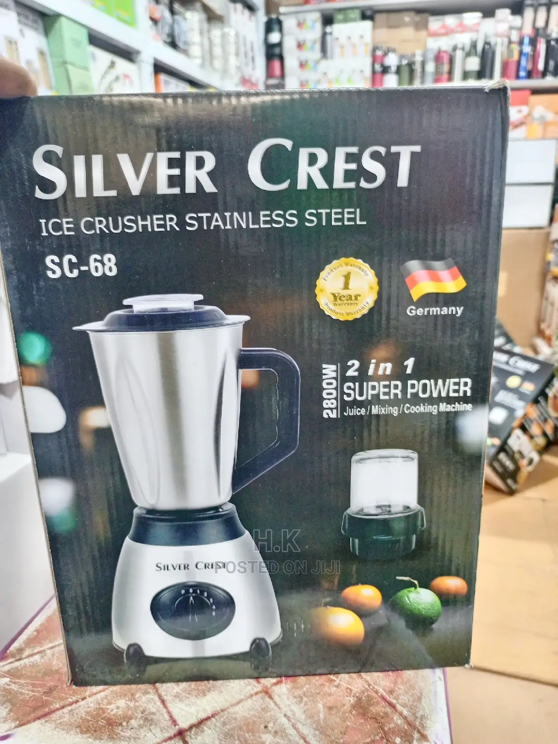 2in 1 Ice Crusher Silver Crest Blender