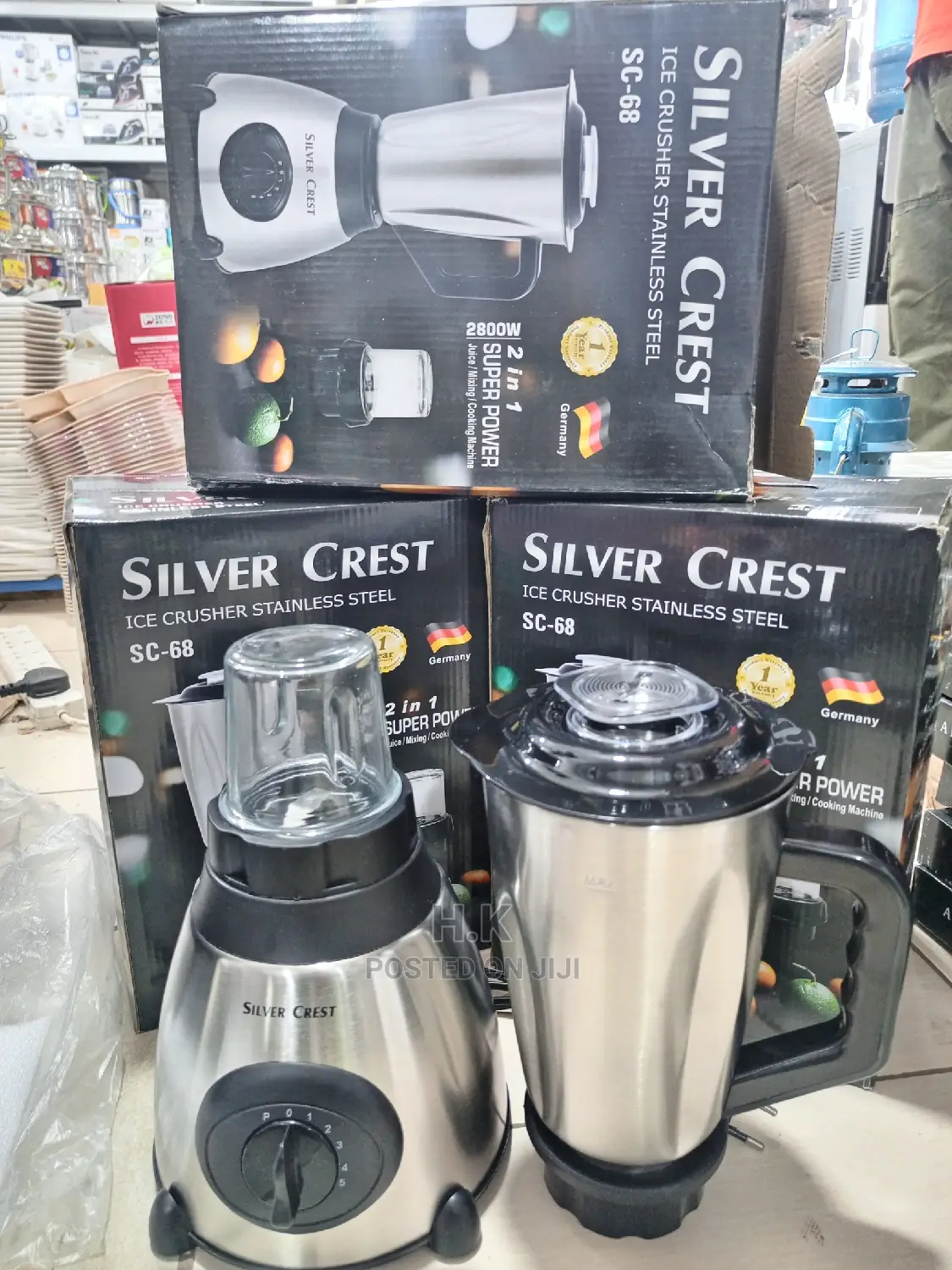 2in 1 Ice Crusher Silver Crest Blender
