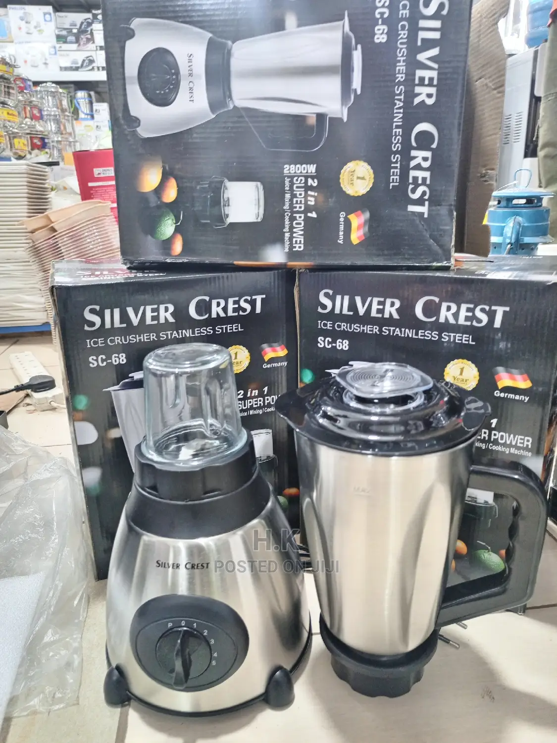 2in 1 Ice Crusher Silver Crest Blender