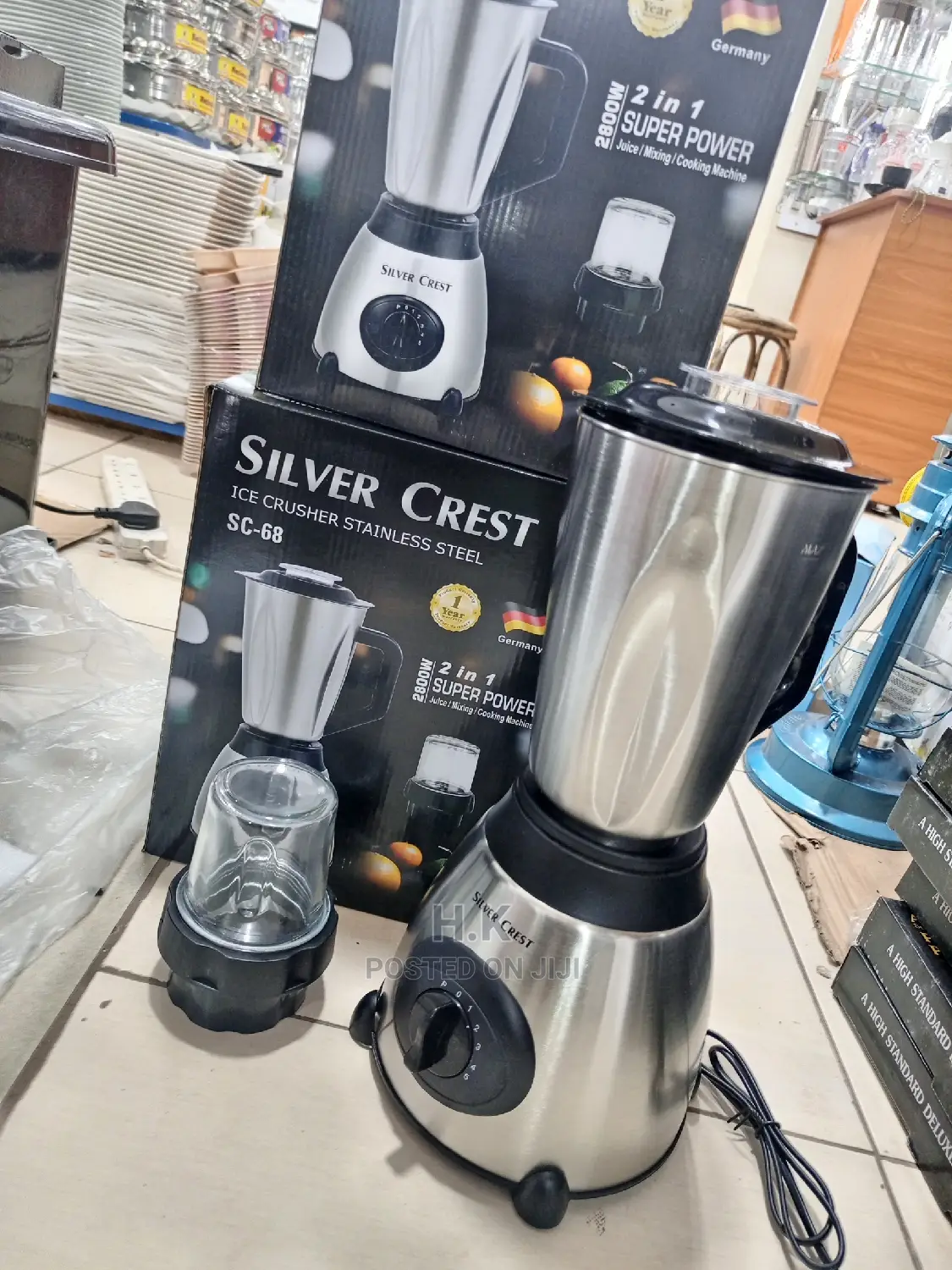 2in 1 Ice Crusher Silver Crest Blender