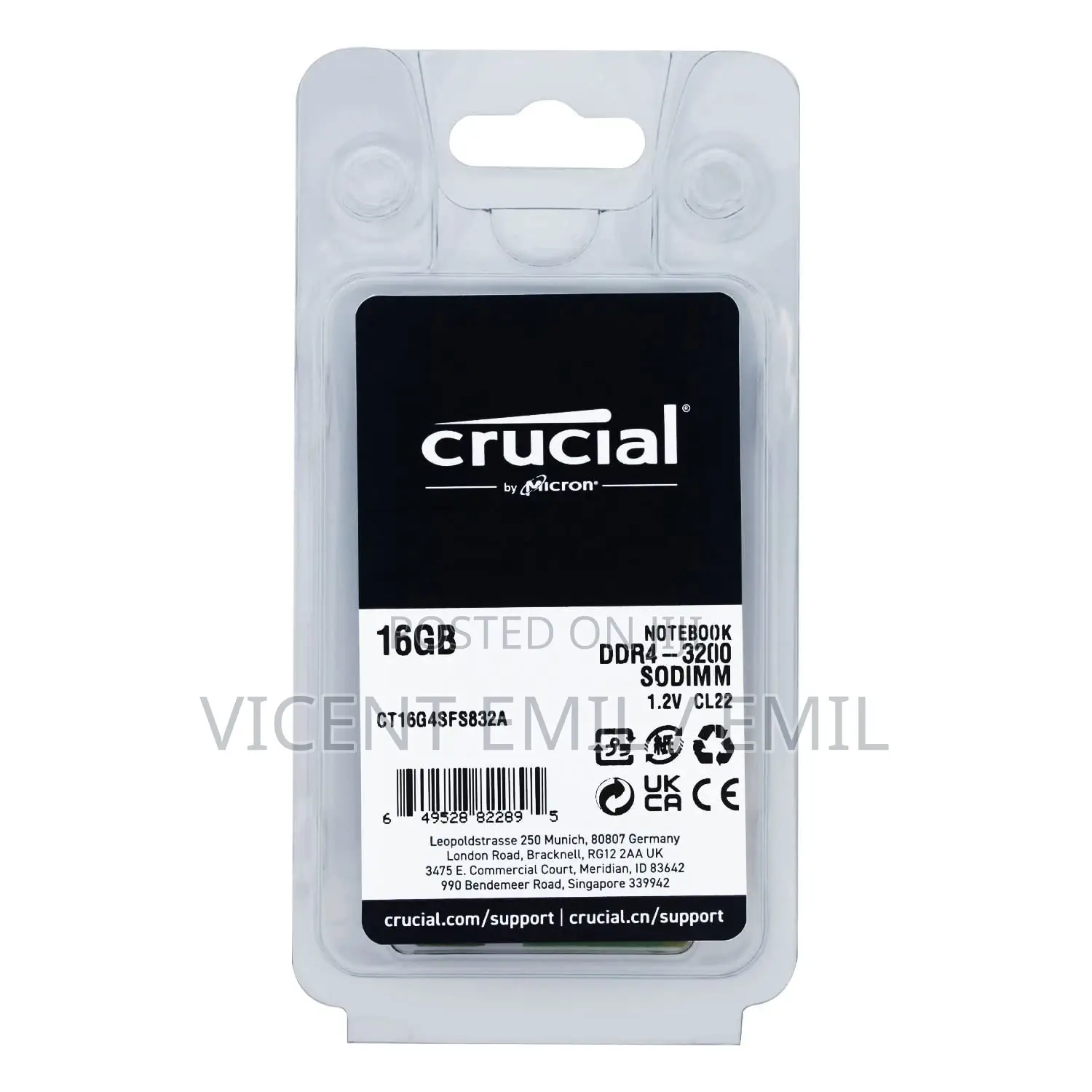 Ram Ddr4 For Laptop 16gb Crucial