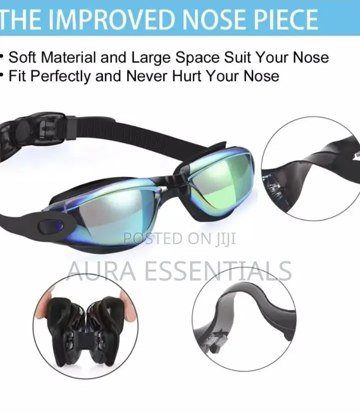 Uv Swimming Goggles Black