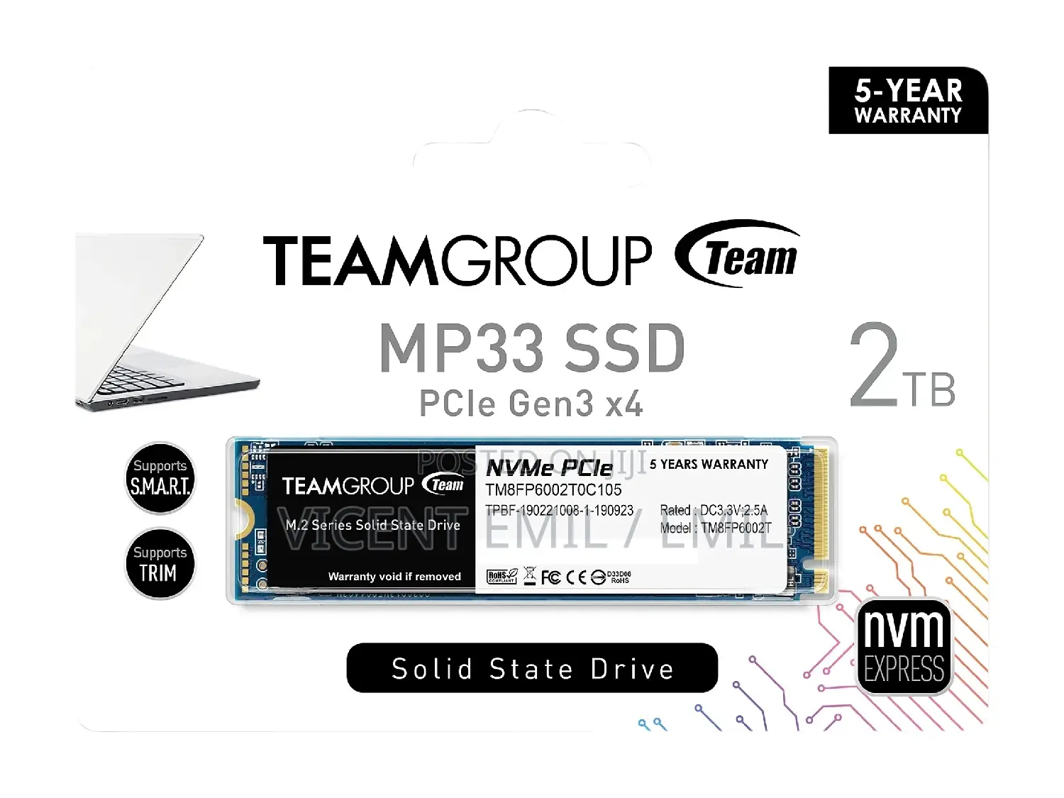 SSD Nmve 2tb Solid State Drive