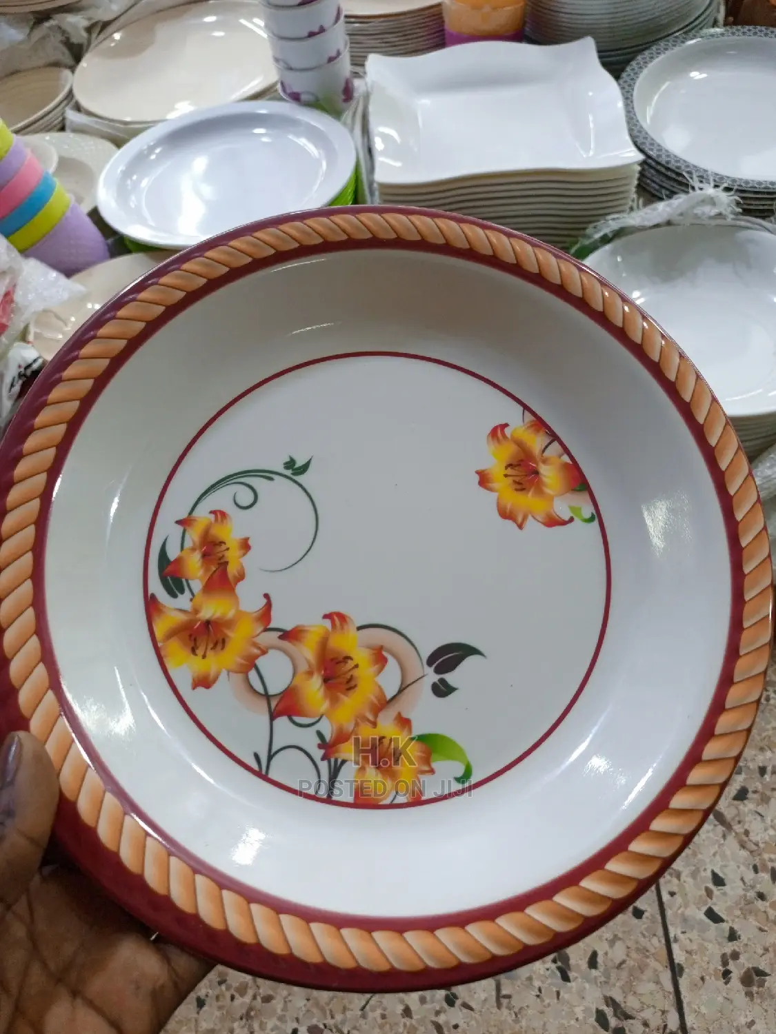 6pc Durable Melamine Plate