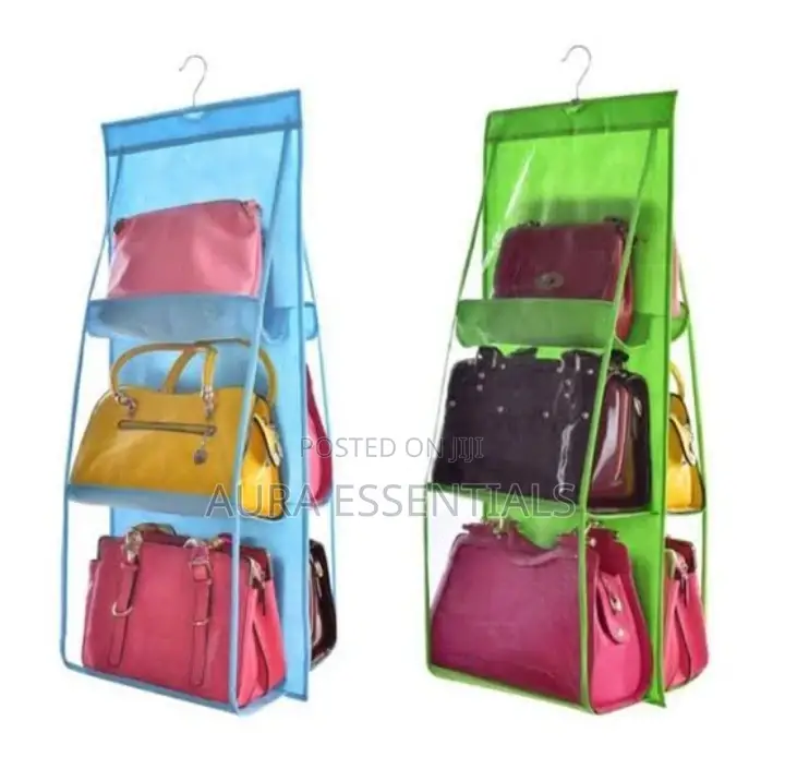 6 Pockets Hanging Handbag Organiser