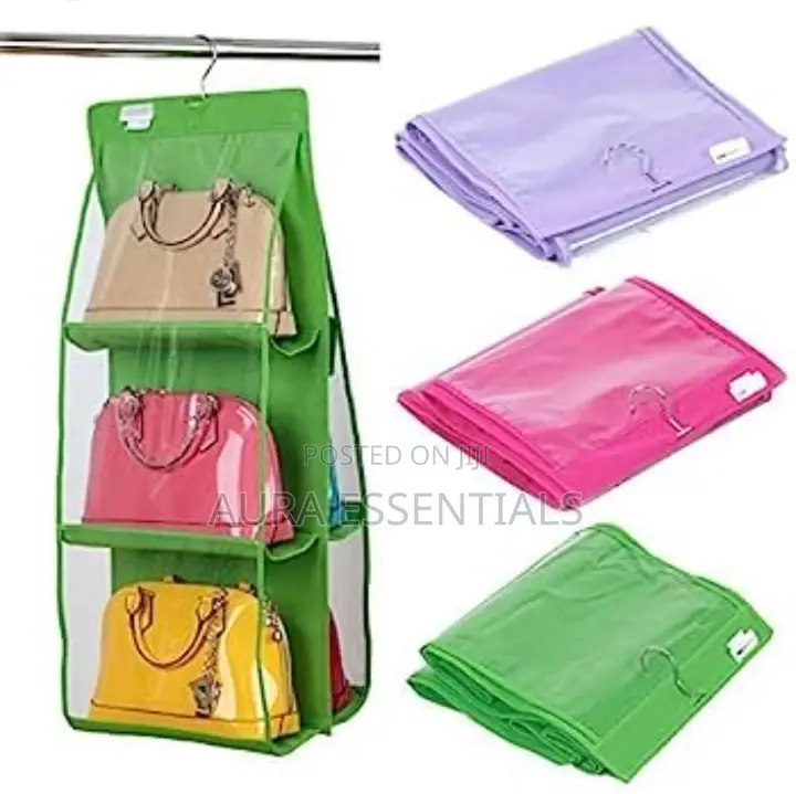 6 Pockets Hanging Handbag Organiser